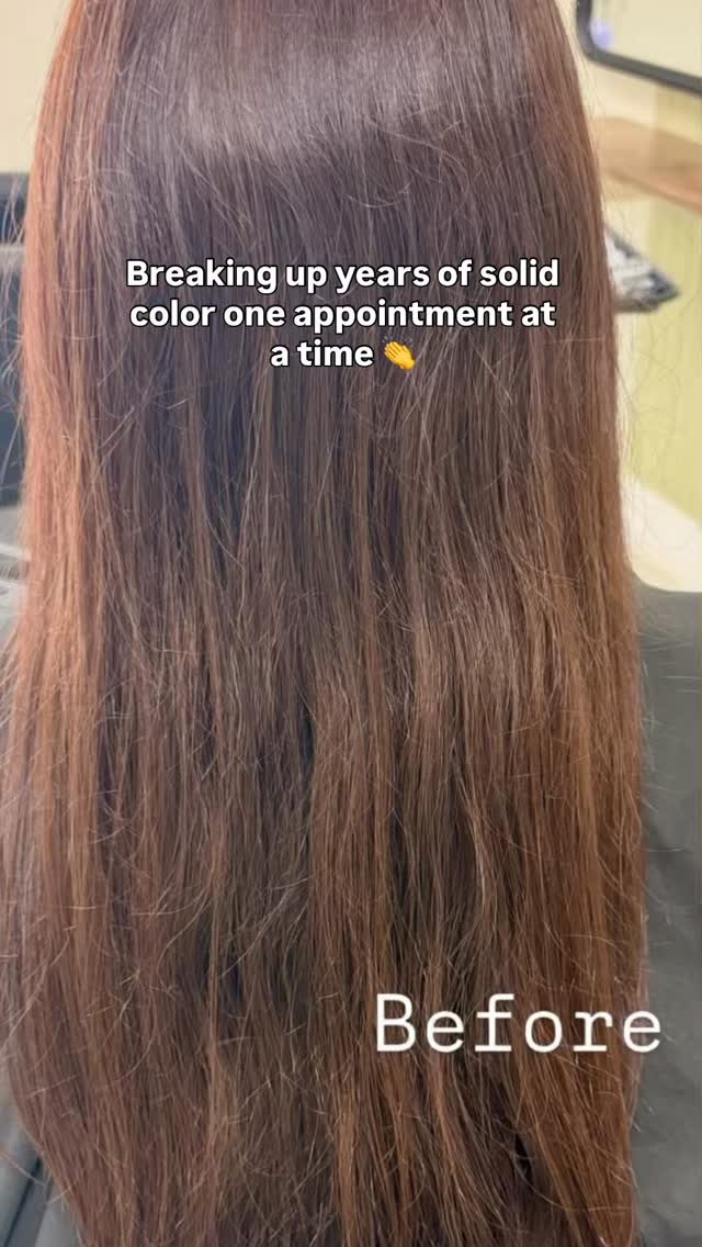 A good lived-in brunette isn’t about doing the most. It’s about creating dimension in the right places so your hair looks softer, brighter, and more natural 🤎

This was step one of the process and honestly… I already love where it’s headed ✨
Healthy hair + low-maintenance color will always be the priority over rushing a transformation in one appointment 👏

#healthyhairjourney #livedinhaircolor #hairtransformation