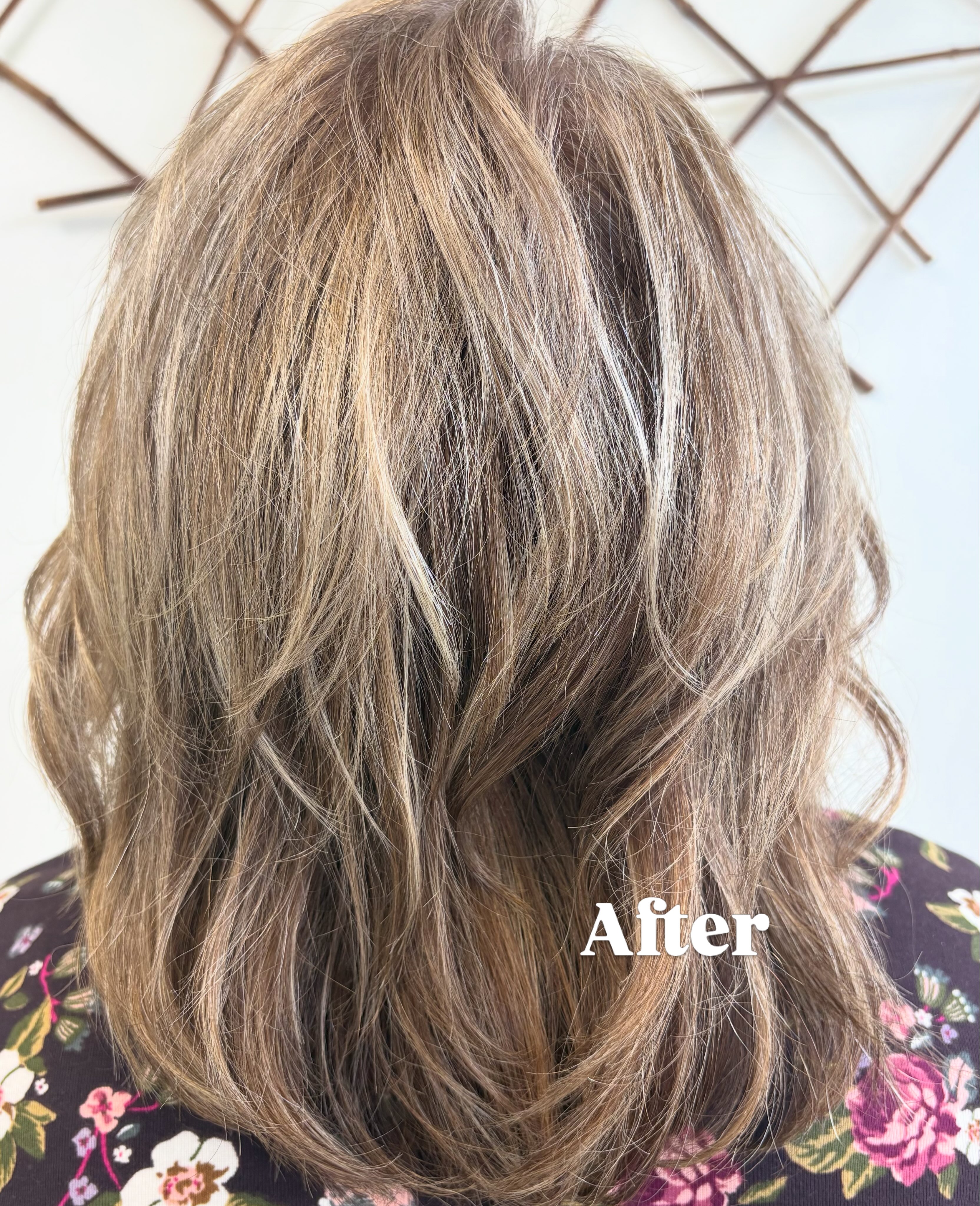 The first step toward a lighter, cooler, more seamless blend. ✨ We began breaking up the existing color and introducing cooler tones to soften the overall look and create more dimension. A beautiful transformation that will continue to evolve with each session. #hairbydawncohan #nilesmihairstylist #greyblending