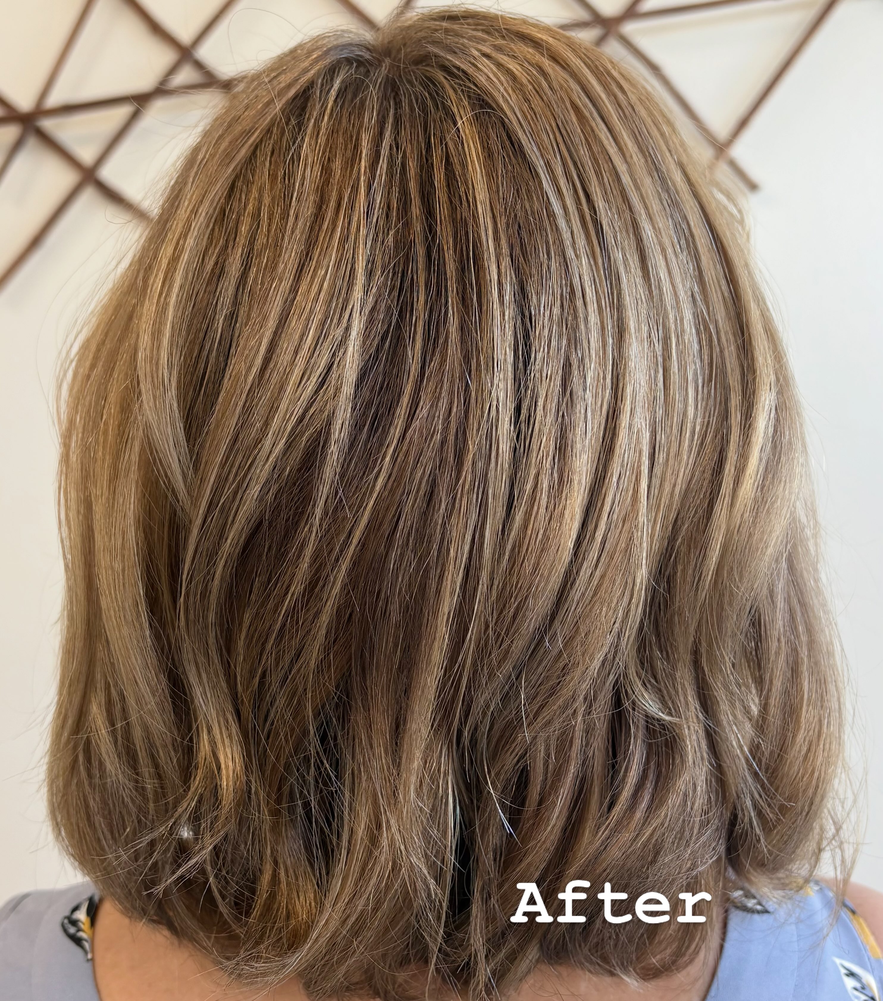 Soft sandy tones and strategically placed babylights for a seamless grey blend with natural dimension. ✨ #hairbydawncohan #nilesmihairstylist #greyblending